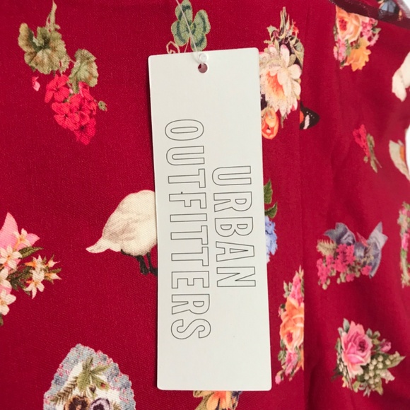 NWT Kimchi Blue Lyla Bow Detail Mini Dress Bow L Black Red Urban Outfitters - Picture 12 of 15